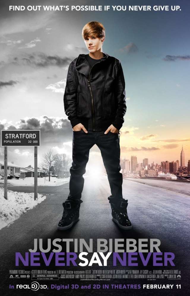 OnThisDayFilm's tweet photo. Justin Bieber: Never Say Never was released on this day 15 years ago (2011). #JustinBieber #Usher - #JonChu https://t.co/tHCNAMq3HJ https://t.co/kZbNooOedt