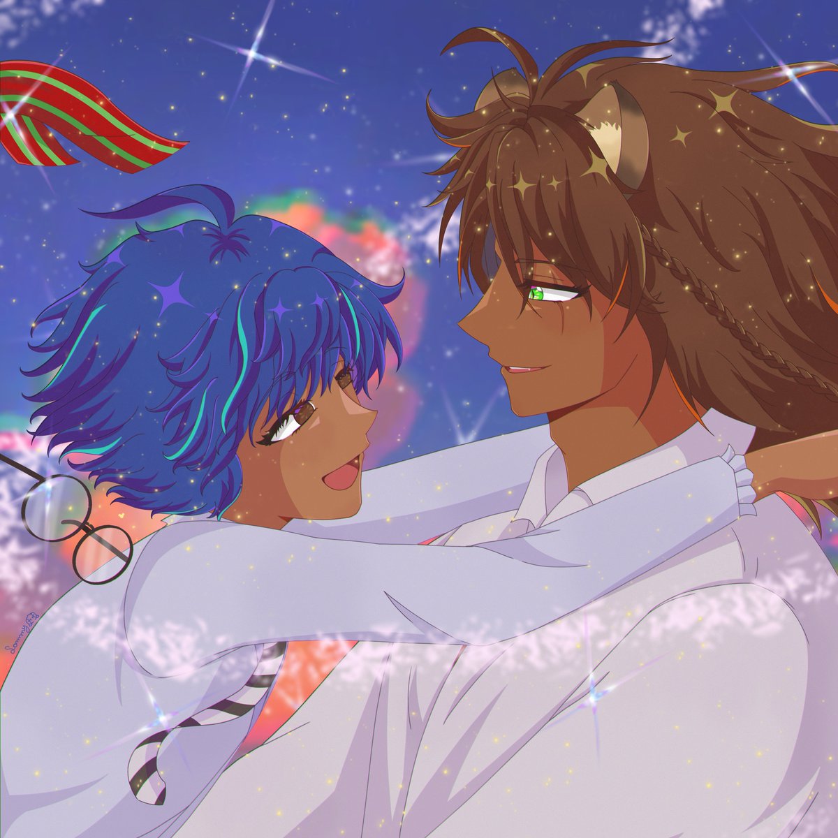 [  💛 x 💙  ]

-; ੈ♡˳ 3rd ᥡᥱᥲr ᥲᥒᥒι᥎ᥱr᥉ᥲrᥡ  ೄྀ࿐ˊˎ-

💞 "Butterflies always come back and your garden is me." 𓂃༞♡

#leommy #twstyume #twst夢