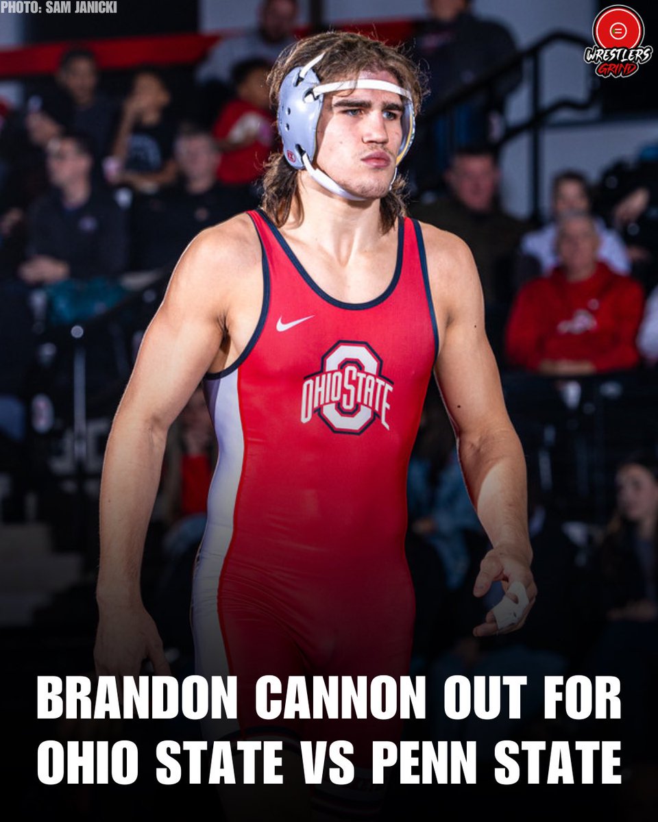 _wrestlersgrind's tweet image. 🚨 Brandon Cannon will not face PJ Duke on Friday when Ohio State competes against Penn State.

Landon Desselle and Daxton Chase are listed in the probables for Ohio State.