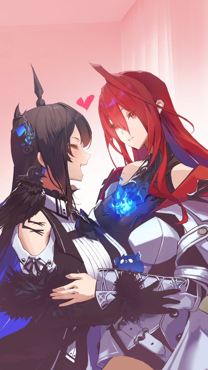 thekaiyip's tweet image. I love you💙💙 I love you, too❤️❤️ #RavenCrafts #BloodflameArt