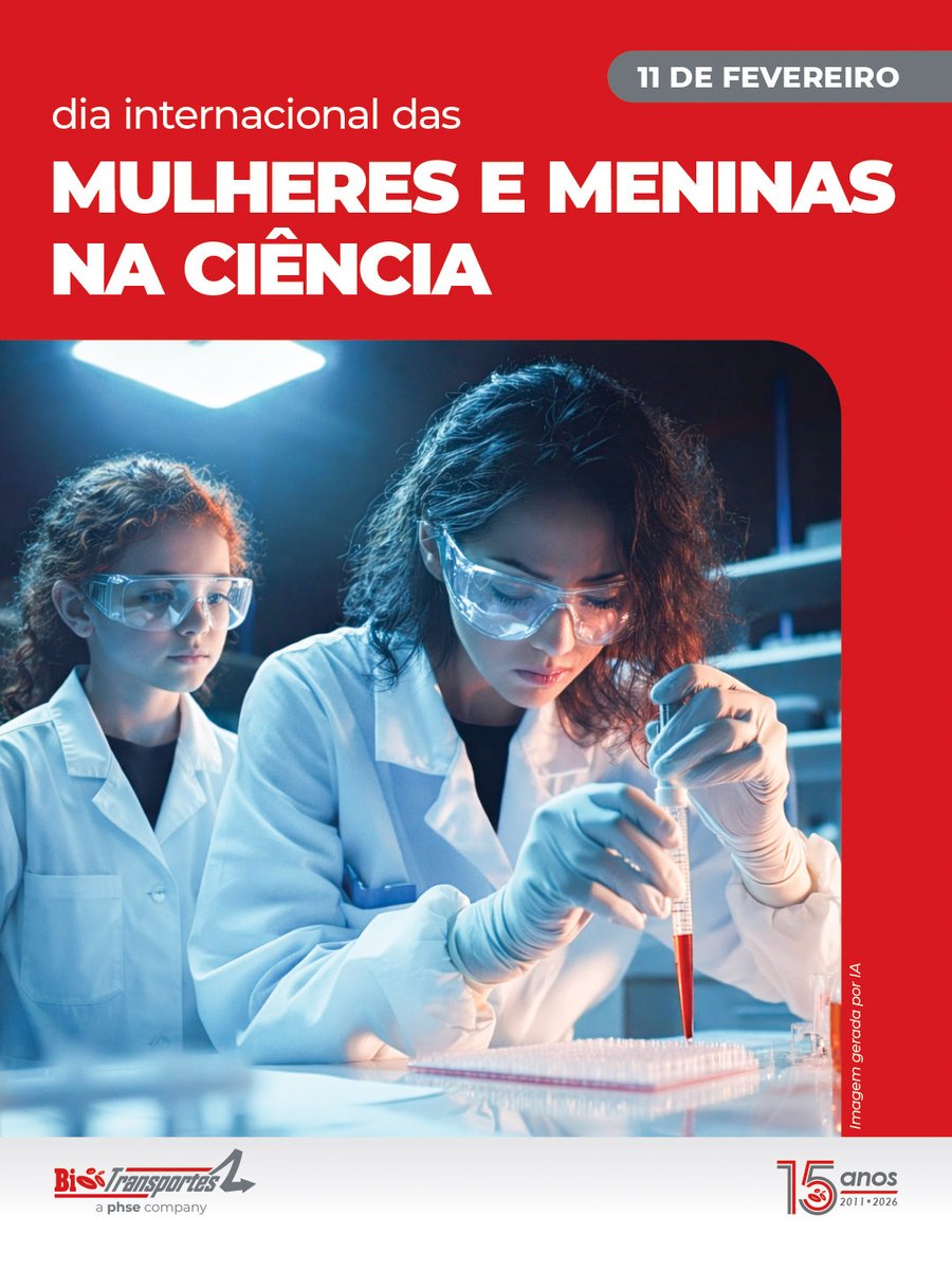 BioTransportes's tweet photo. Parabéns a todas as mulheres cientistas pelo seu dia e também a todas as meninas que estão ingressando na ciência.
Sucesso, sempre!

#mulheresnaciencia #meninasnaciencia https://t.co/DhssiOsJqA