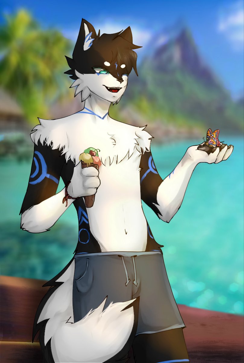 tutiishdea's tweet photo. Two boys one summer 
#furry #furryart #ibispaint #furryartist  #furryfandom https://t.co/r4o7KeA5HX