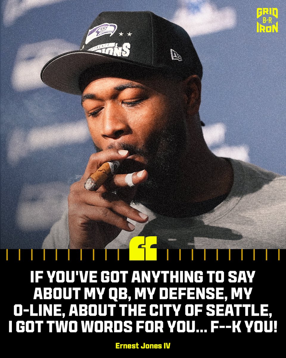 Ernest Jones IV is standing on business 😤