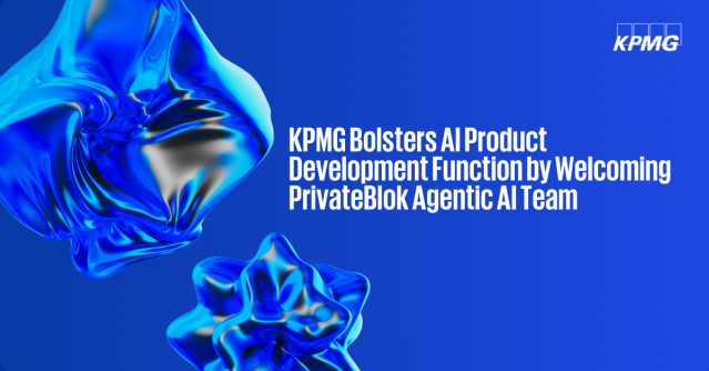Excited to see KPMG welcome the PrivateBlok Agentic AI team. A big step forward in strengthening our agentic AI and product development capabilities. bit.ly/3O9hNXo