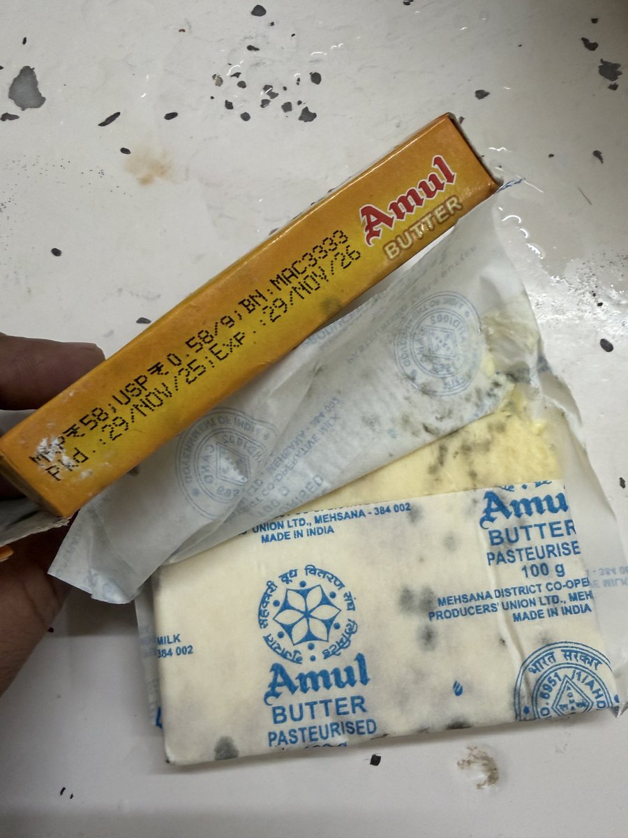 Chandra_Naini's tweet photo. @Swiggy spoilt Amul butter today. https://t.co/46Ujc7cIgM