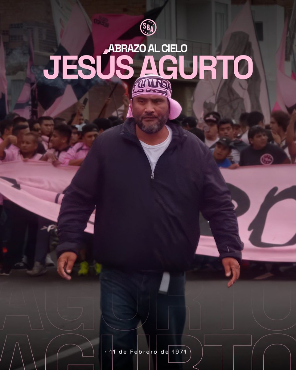 Un día como hoy recordamos el nacimiento de nuestro hincha Jesús ‘Loco’ Agurto.🩷

Uno de los fundadores de la BPJR, su amor inquebrantable por la Rosada trascendió generaciones y su legado vive por siempre en el corazón del pueblo rosado 💗♾️