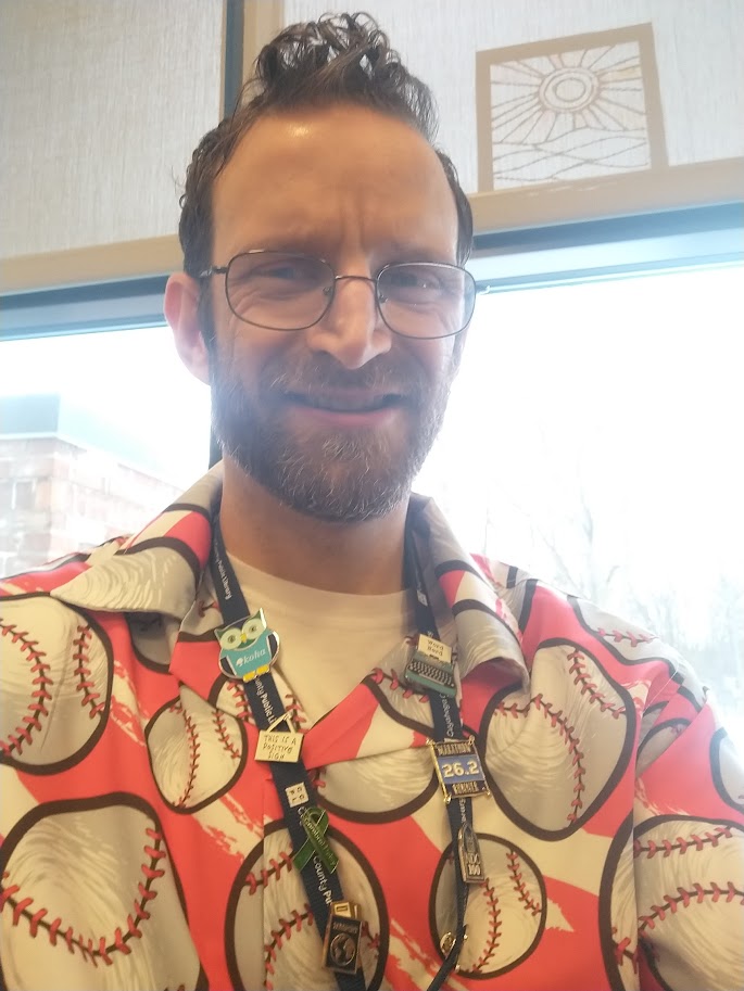 My wardrobe today reflected my excitement for <a href="/CleGuardians/">Cleveland Guardians</a> pitchers and catchers reporting to spring training. #GuardsBall #GoGuardians #SpringTraining