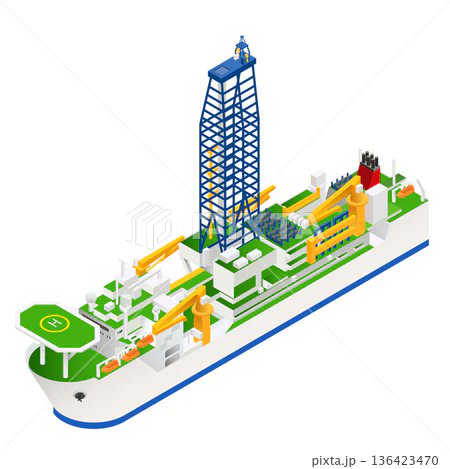 地球深部探査船ちきゅうのイラストです。
レアアース見つかったそうで良かったです。
どうぞよろしくお願いします。
ダウンロード→pixta.jp/illustration/1…