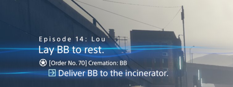 The INCOMPREHENSIBLE DEPRESSION 

(Game: Death Stranding directors cut)