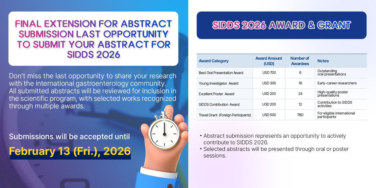 SIDDS 2026 tweet media