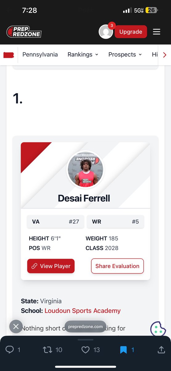 Desai Ferrell tweet media