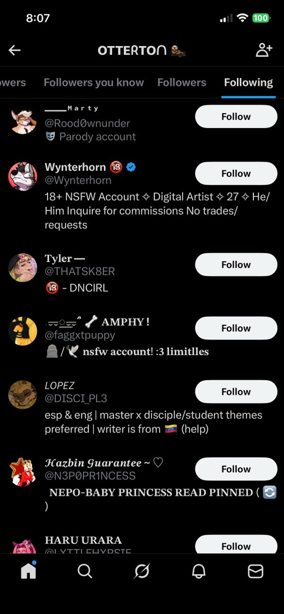 You are literally following active pedo accounts. Stop fucking lying.