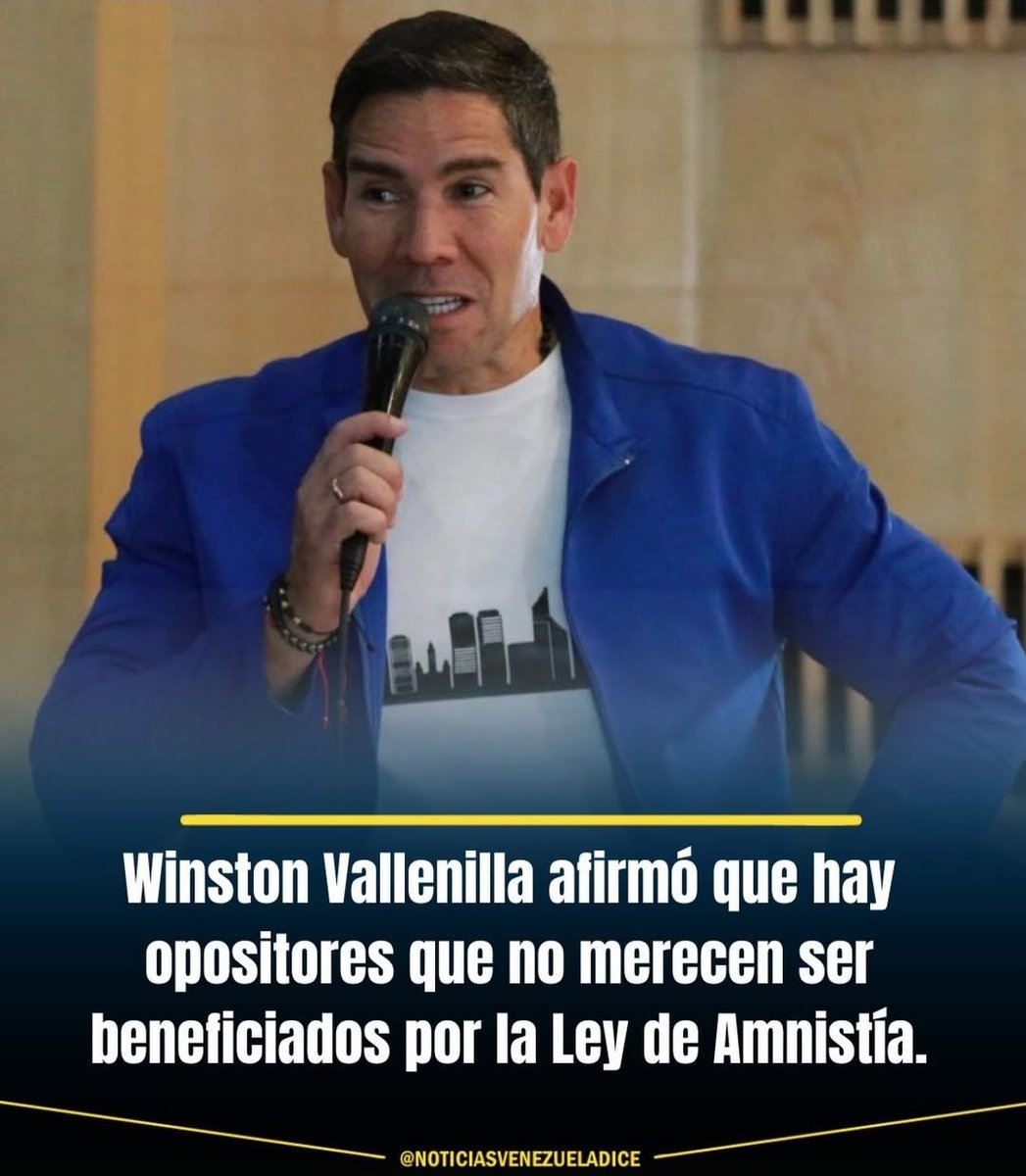 El es <a href="/vwinstonv/">Winston Vallenilla</a> ex presidente de un canal de televisión que uso políticamente pata apoyar violacion DDHH <a href="/MaElviraSalazar/">María Elvira Salazar 🇺🇸</a> <a href="/SecRubio/">Secretary Marco Rubio</a> hoy en di sigue proponiendo que no suelten presos políticos porque el es un bravucon que se siente apoyado por el Gobierno y se cree con licencia