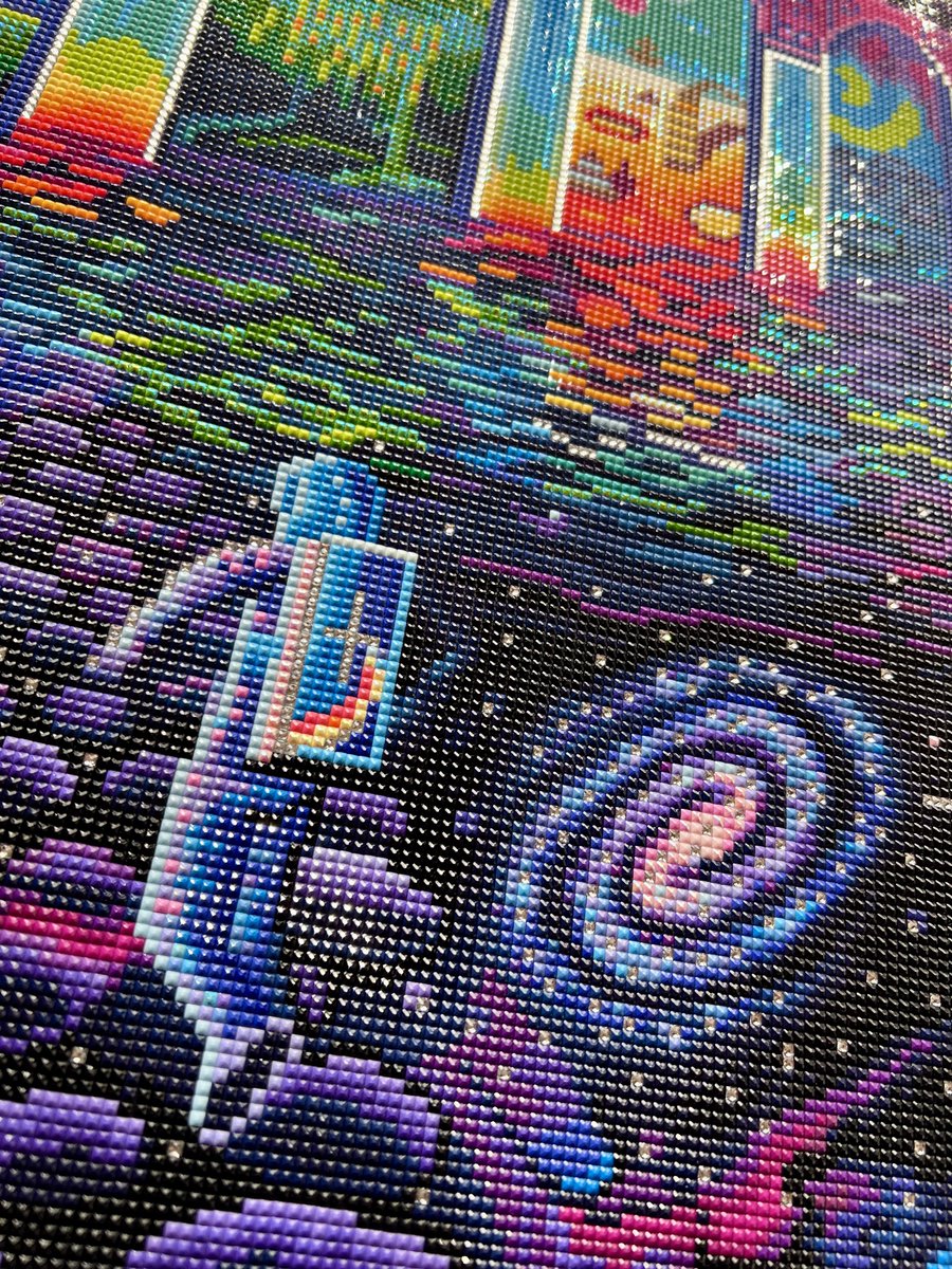 34作品目 65×98cm 64色🪐🌌 （昨日）完成✨ デザイン、カラー、全体に