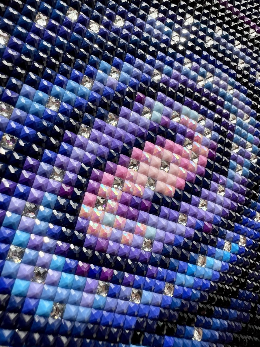 34作品目 65×98cm 64色🪐🌌 （昨日）完成✨ デザイン、カラー、全体に