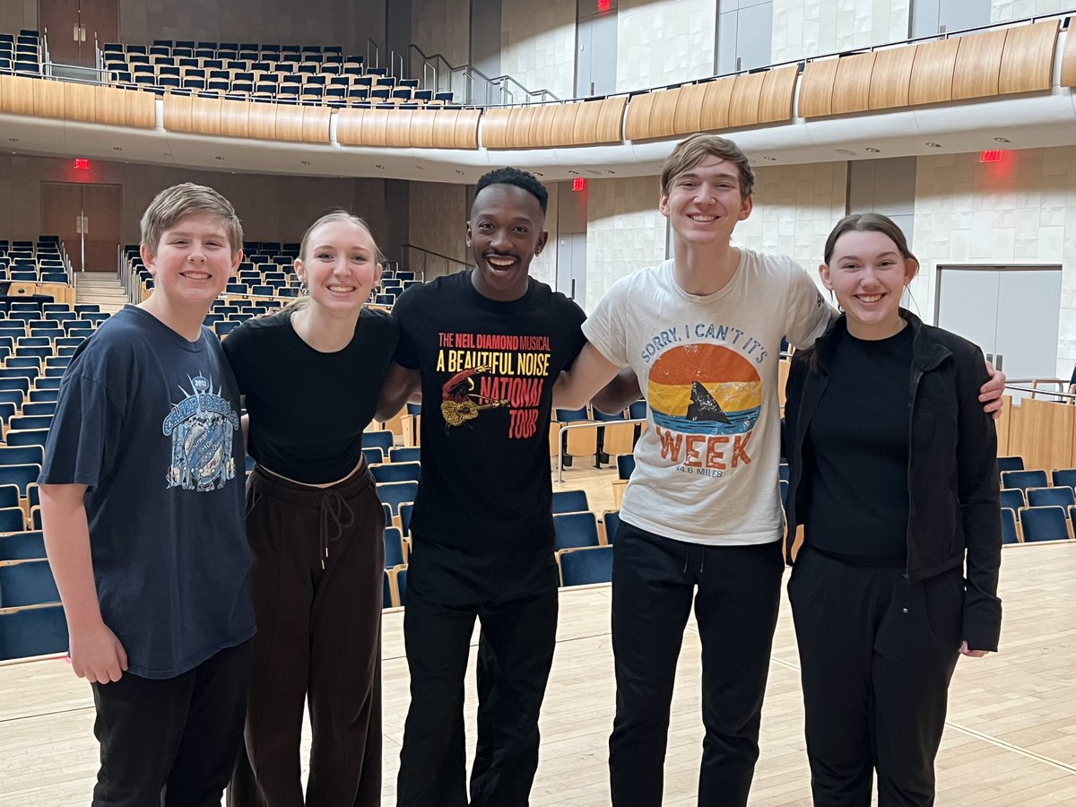 Thank you <a href="/NebraskaHSTA/">Nebraska High School Theater Academy</a> for the two outstanding masterclass opportunities for students! Thank you also <a href="/NebThespians/">Nebraska Thespians</a> for the fun lunch!