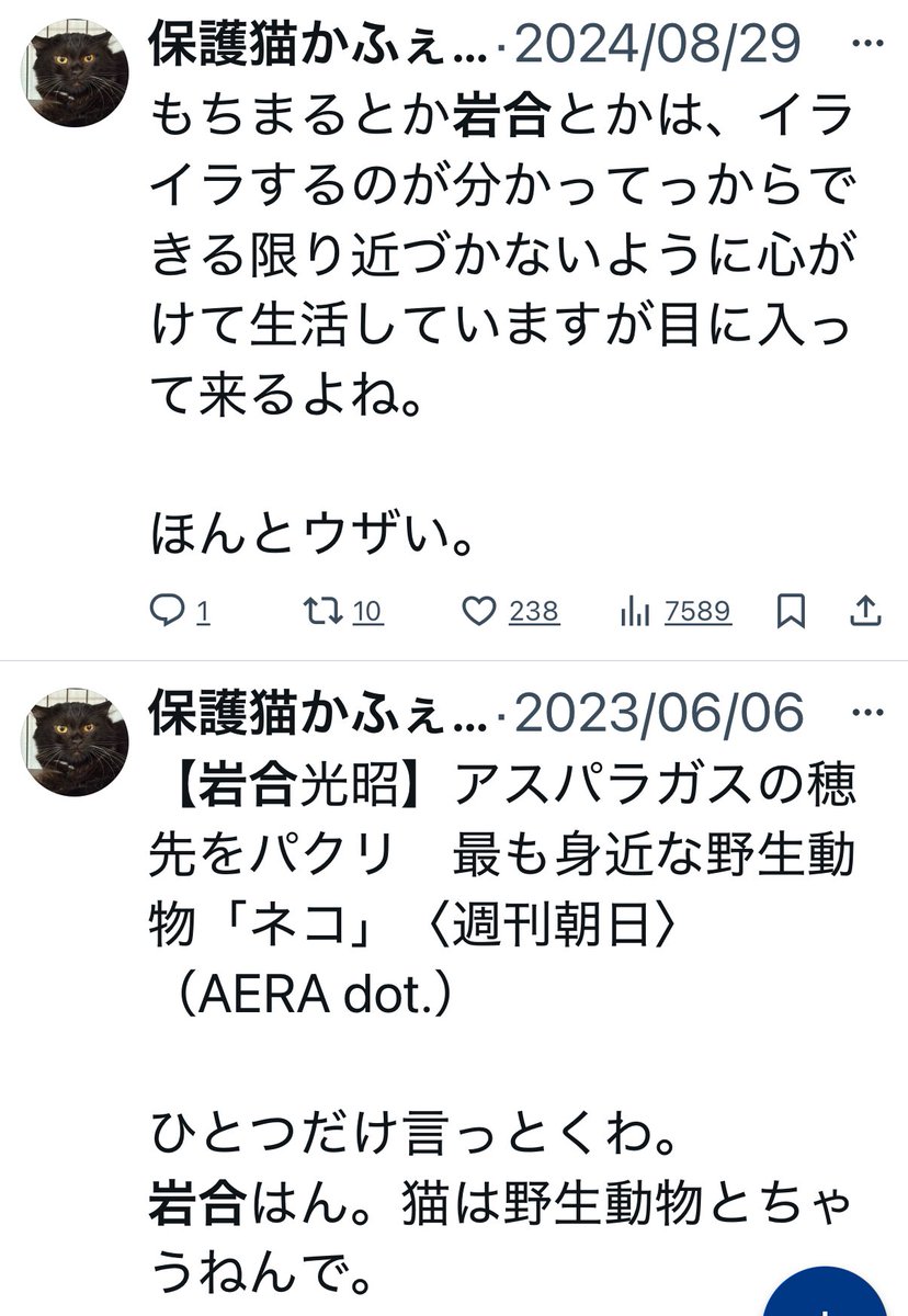 kagishippo2015's tweet photo. 岩合がどうかした？

野良猫かわいい搾取カメラマンなんて猫にとってはなんのプラスもないよ。

ずっと前から言ってるよ。 https://t.co/lduL0h56Bm