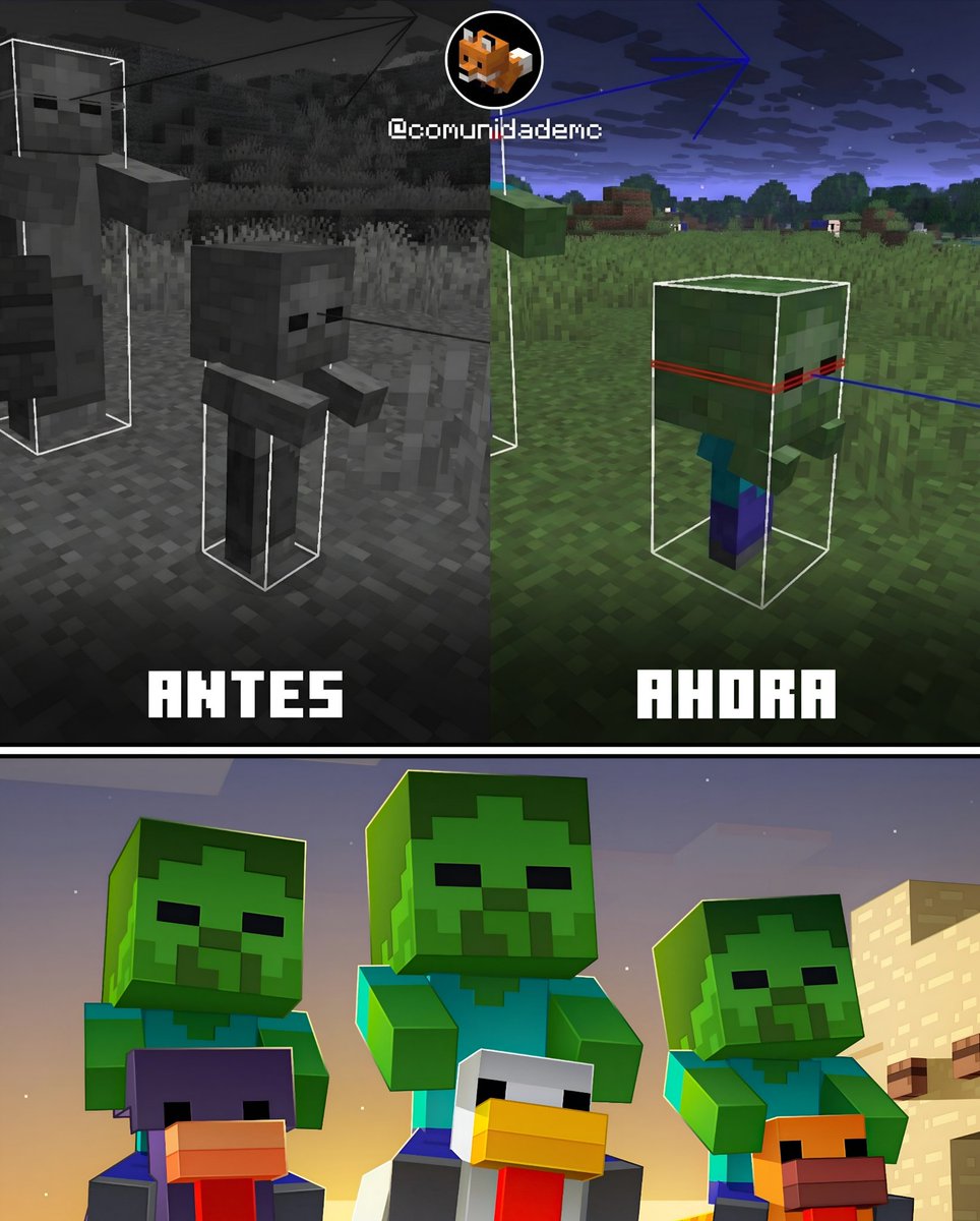 Después de 14 años, Minecraft aumentó la hitbox de los bebés zombis.

La hitbox es la zona en la que puedes golpearlos. En otras palabras, ahora será más fácil luchar contra esos desgraciados