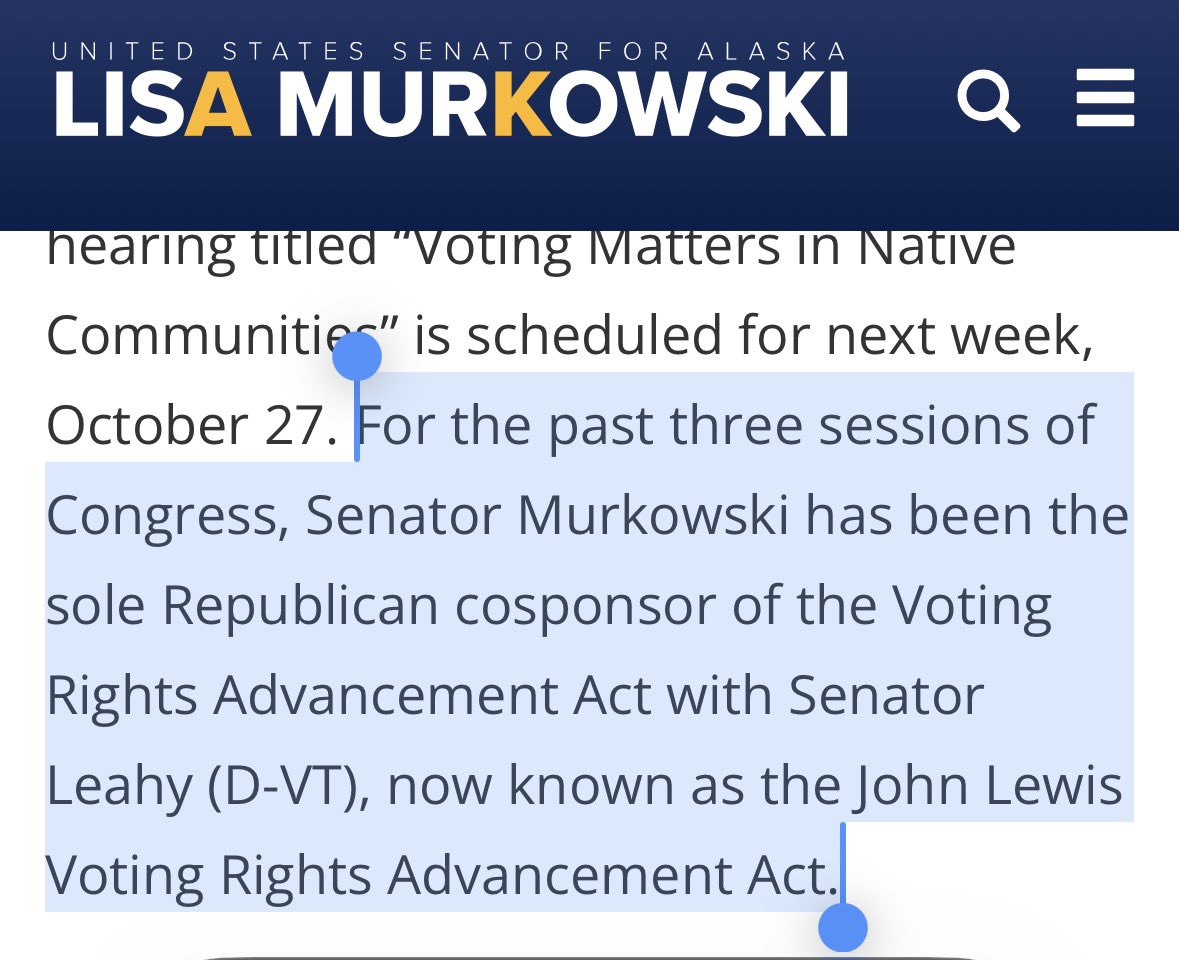 You voted to advance those reforms. The only Republican to do so. You even brag about it on your website.