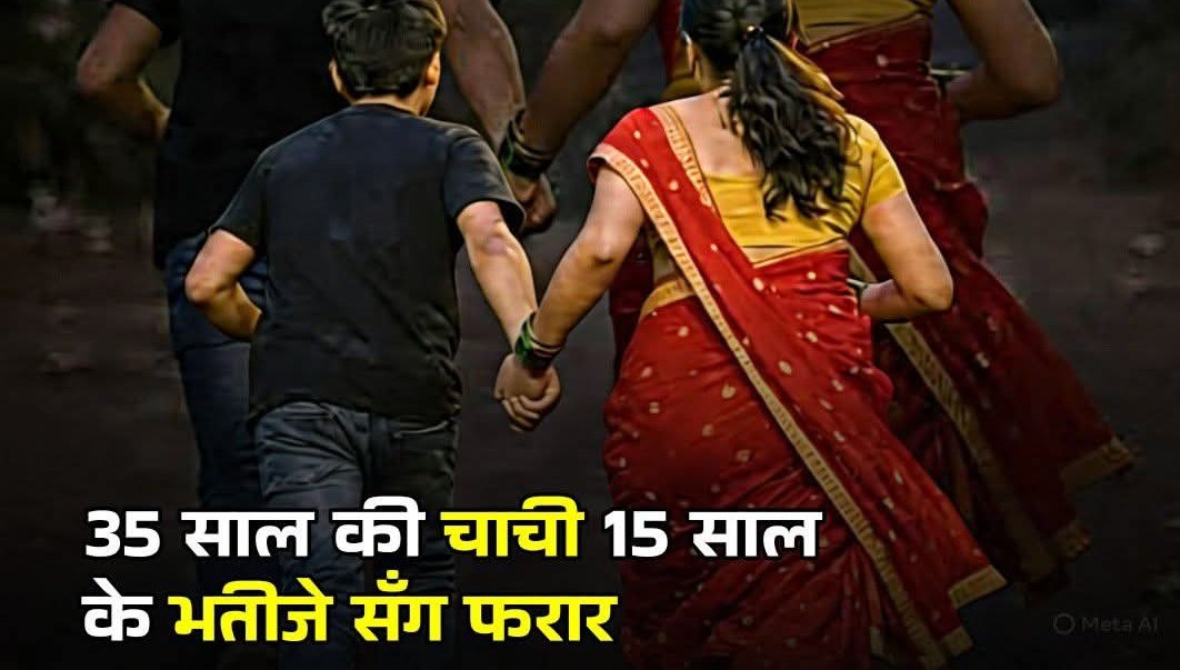 गोरखपुर में तो गजब ही हो गया 
यहाँ एक 35 साल की चाची को अपने 15 साल के भतीजे से ऐसा 'लवेरिया' हुआ कि दोनों घर से फरार हो गए
जब पुलिस ने पकड़ा तो चाची का लॉजिक था
"भतीजा बहुत क्यूट है, उसी के साथ रहना है।" 
उधर भतीजे ने भी उन्हें चाची मानने से इनकार करते हुए 'पत्नी' बता दिया।
भाई,