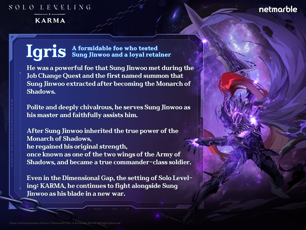Solo Leveling: KARMA | OFFICIAL tweet media