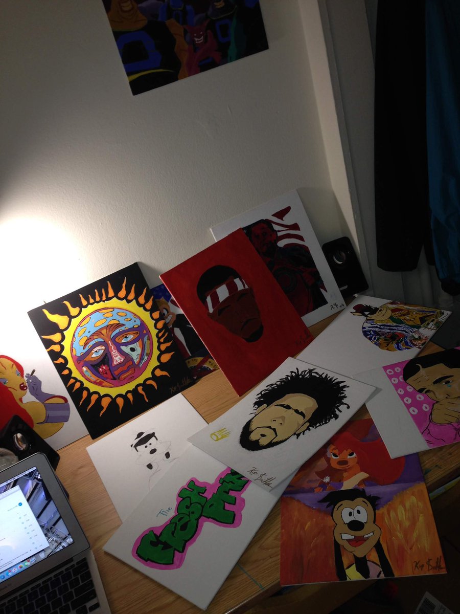 <a href="/JColeNC/">J. Cole</a> your words been inspiring my art journey since i was a freshman in college. one of the hardest painters in MD…linking up would b legendary 😮‍💨