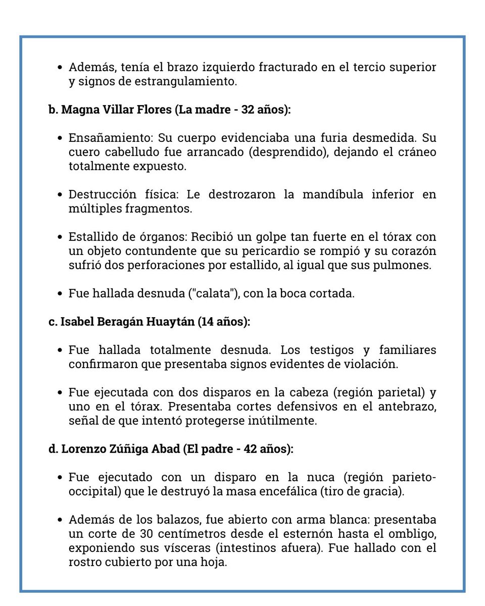 Jjquispe01's tweet photo. #Urgente El megalómano presidente del @congresoperu #FernandoRospigliosi no solo defiende a DELINCUENTES del @EjercitoPeru que mancharon el uniforme militar y asesinaron a civiles indefensos. Por enésima vez MIENTE y pregona donde lo inviten que el asesino, Coronel EP Roberto Villar Chamorro fue condenado sin prueba alguna.
Lo cierto es que, en su calidad de jefe del Operativo militar ejecutó una MASACRE contra 8 personas sin vinculación con el terrorismo, lo más lamentable es que 2 víctimas eran menores de edad (1)