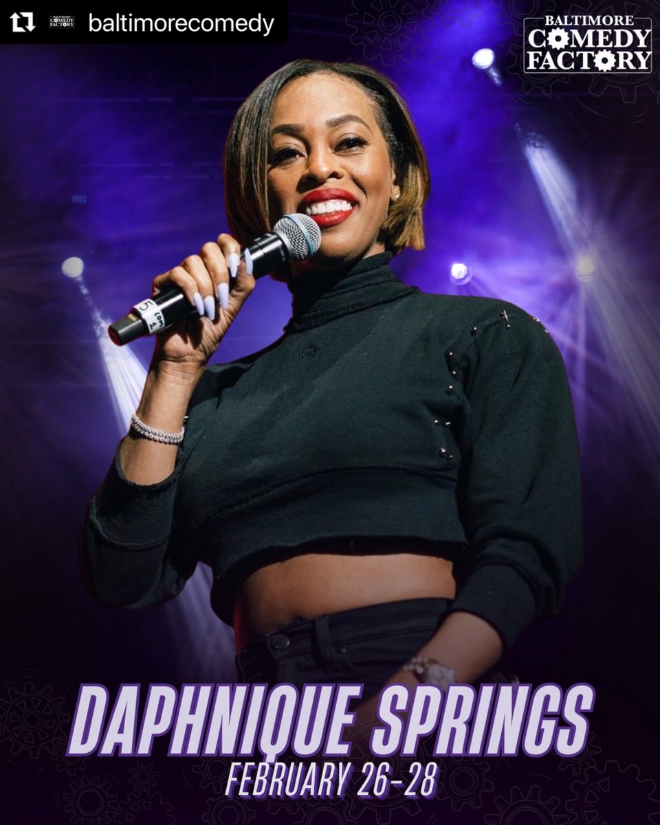 IamDsprings's tweet photo. BALTIMORE 🚨
Feb. 26–28
Live stand-up. No filters. No refunds on feelings.
If you follow me online, imagine that… but louder.
🎟 Tickets at https://t.co/4F3SCh4eWe
#daphniquesprings #BaltimoreComedy
#standupcomedy #BaltimoreEvents
#ThingsToDoInBaltimore
#GirlsNightOut https://t.co/3TUyufHqSX