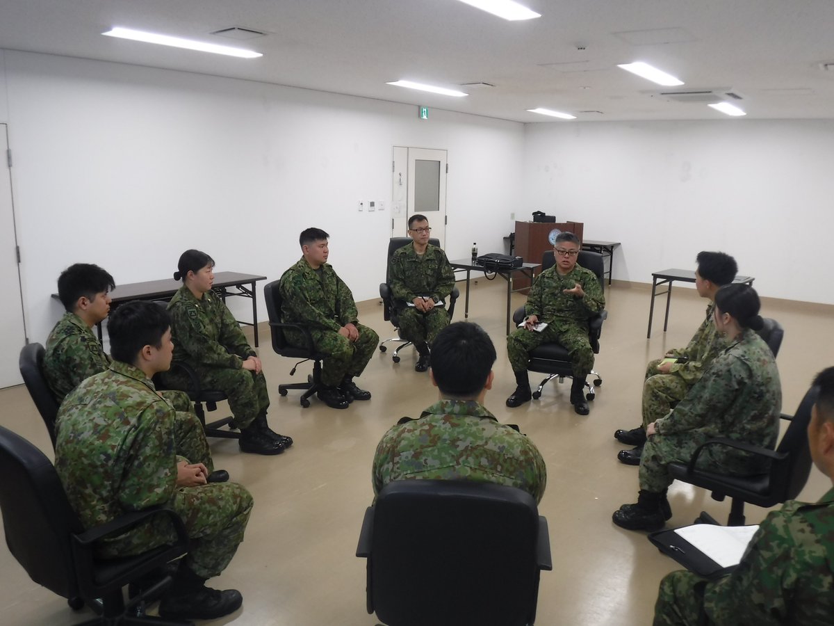 令和8年2月4日（水）陸上自衛隊最先任上級曹長、綿引准尉が現況把握