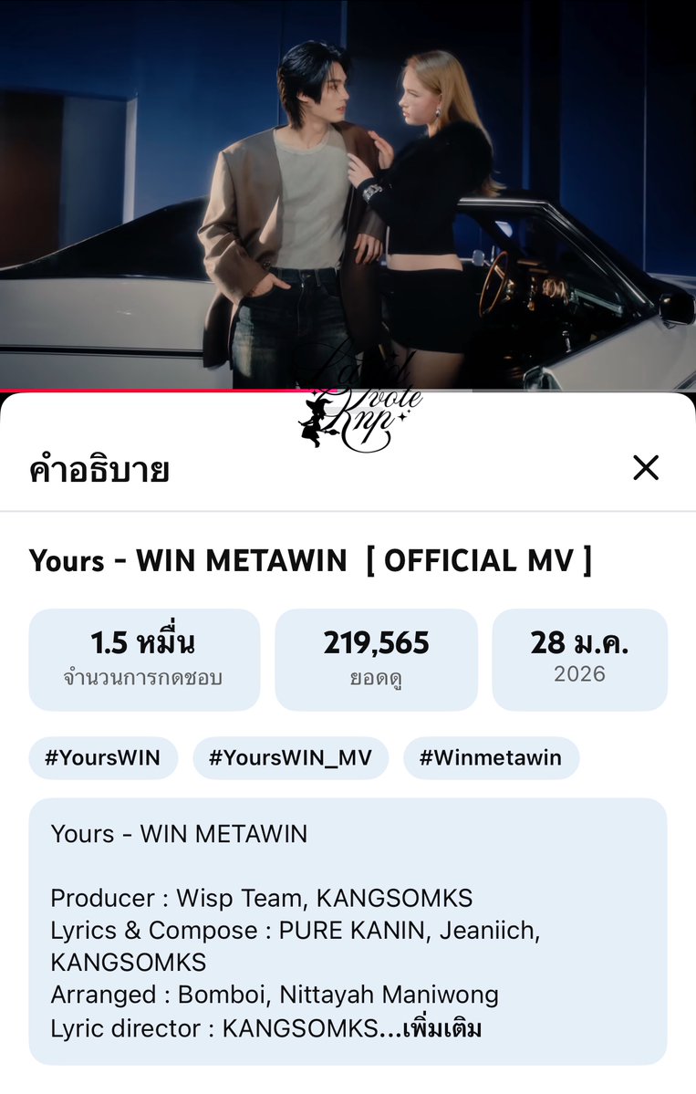 โอ๋ๆมาส่งการบ้านให้พี่วินกันนะคะ🐰💜

#StreamforWinxVoteKNP