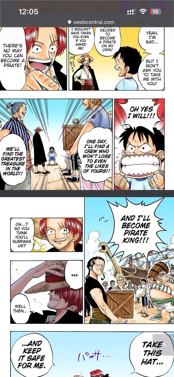 Neos543's tweet photo. Just some thoughts😅

Luffys goal is to be PK by surpassing Roger and Shanks.

- to be PK is to be top1 &amp; Luffy must be top1 by the time he is PK with the exception of Imu *maybe*

- shanks being stronger or equal to Roger is fine contingent that Shanks is currently top1 bar Imu. https://t.co/X5OIbpBdHi