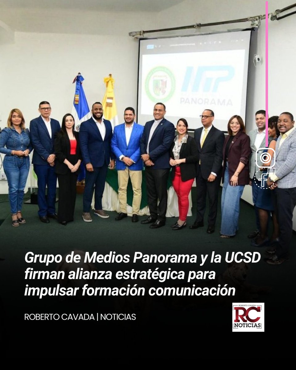 Grupo de Medios Panorama y la UCSD firman alianza estratégica para impulsar formación académica en comunicación

robertocavada.com/nacionales/202…

#RobertoCavada #RCNoticias #GrupoDeMediosPanorama