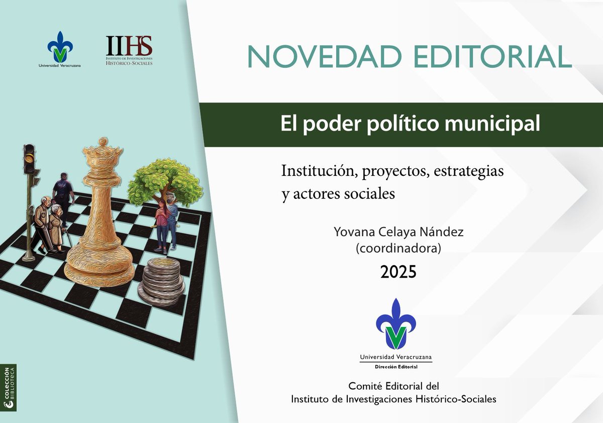 Novedad Editorial: "El poder político municipal. Institución, proyectos, estrategias y actores sociales" de Yovana Celaya Nández (coordinadora)
Descárgalo en: goo.su/NbkM4