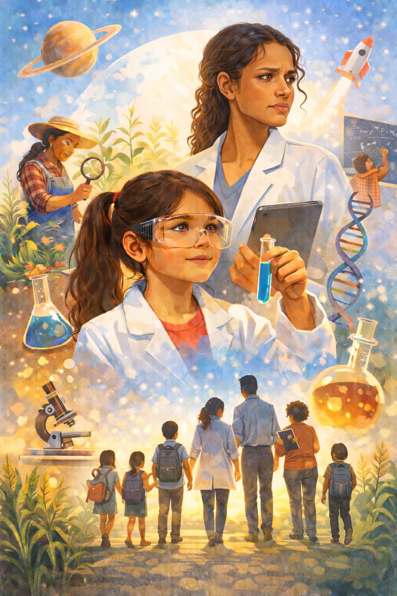GeoLadama's tweet photo. Hoy es el Día Internacional de la Mujer y la Niña en la Ciencia.

Y en esta conmemoración,  escuchemos los sueños de las niñas en este tema. Escuchar, es trabajar a diario para que  instituciones y sociedad  estemos listos para sostener ese sueño.
#MujerEnLaCiencia #NiñasSTEM https://t.co/CqkNuLythD