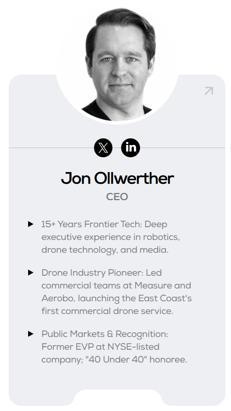 Introduction to Jon Ollwerther - CEO of the <a href="/konnex_world/">Konnex</a> Project

<a href="/JOllwerther/">jon ollwerther</a> is a seasoned entrepreneur and leader in the field of advanced technology, particularly in robotics, drones, and media. He is currently serving as the CEO of Konnex World, focusing on building a