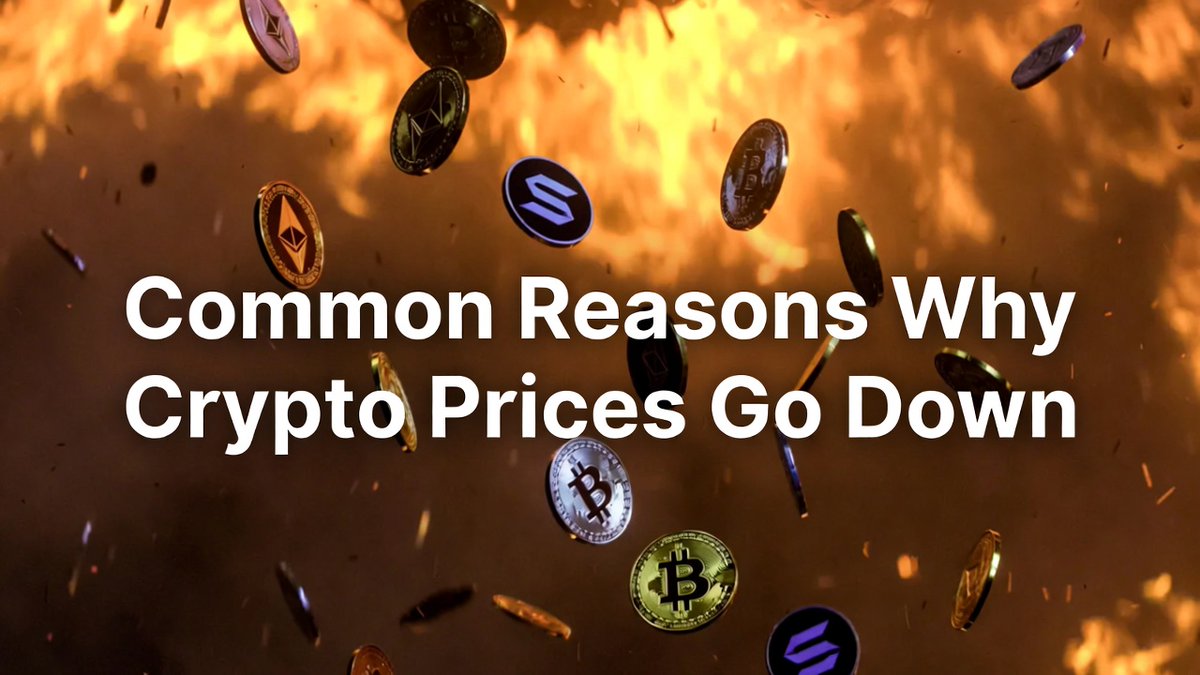 Why do crypto prices drop? 📉

1️⃣ Market panic &amp; FUD
2️⃣ Regulatory crackdowns
3️⃣ Whale sell-offs 🐋
4️⃣ Low liquidity
5️⃣ Macroeconomic shocks 🌍

Volatility isn’t random—it’s a reaction. #Crypto #Blockchain #ECXX
