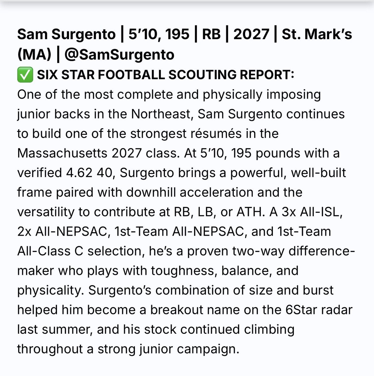 Sam Surgento tweet media