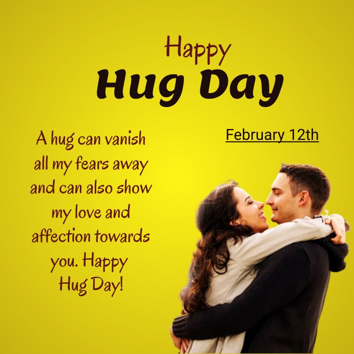 shalinigudiya's tweet image. 🌸 Happy Hug Day 🌄
A hug can vanish all your fears away and can also your ❤️ and affection towards you. 💕
#Happy Hug Day 🌼
#Happy_Hug_Day #12th February 
#ValentinesWeek 🥳
From #shalini #Collegegirl 💋🙏