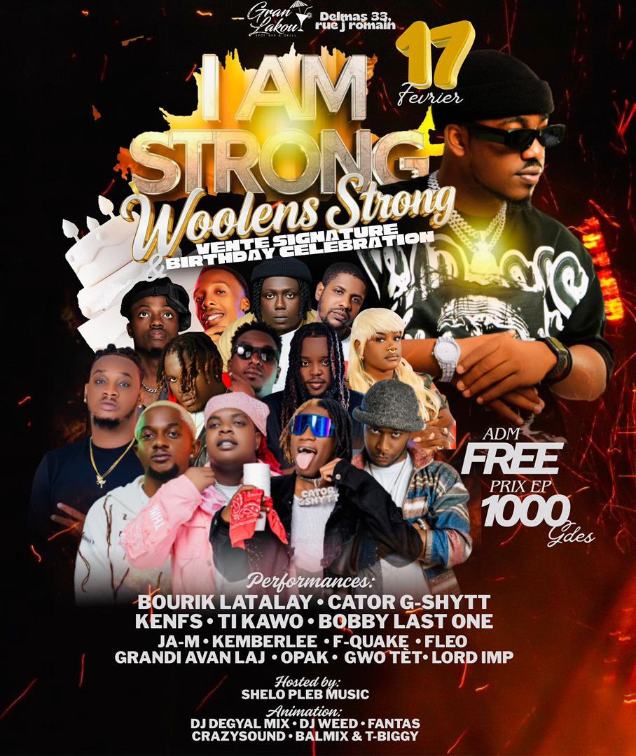 Lè m voye kk m pa tann moun, se mwen k pran dlo m flòch afè m.

Yon sèl randevou pou 17 nan gran lakou
I’m strong ak <a href="/Woolensstrong/">Woolens strong</a> 🙌