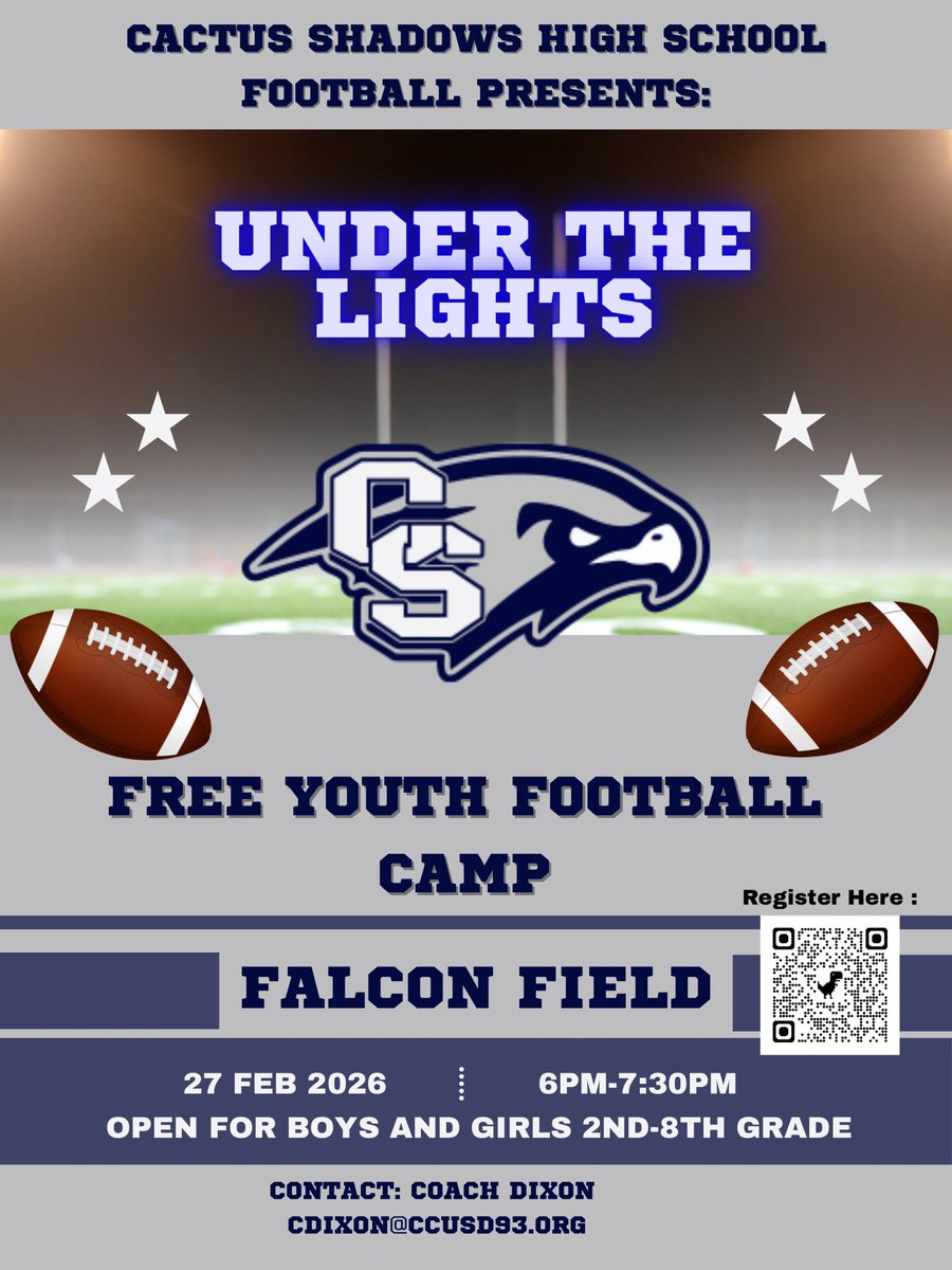 Cactus Shadows Falcons football tweet media