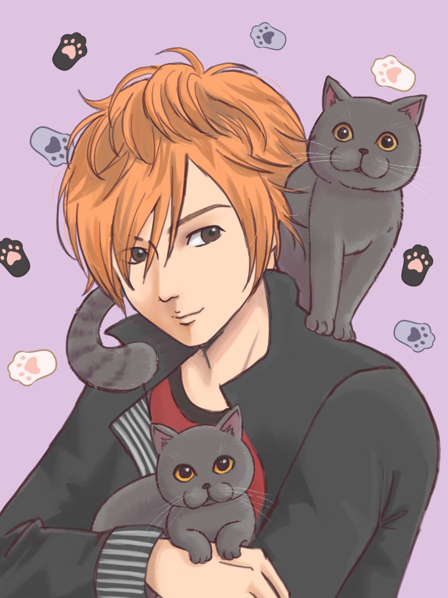 るみこにリアル似顔絵かいてもらい、スタンプで顔隠した写真貼ったけど