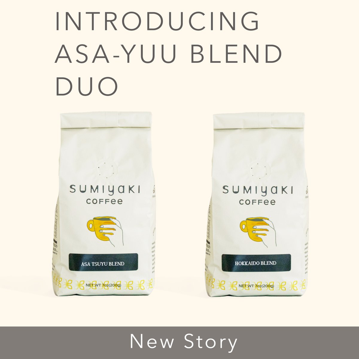 JpnCoffeeCo's tweet photo. Morning to sunset. Two blends. 20% OFF. ☀️🌅
https://t.co/Z1aNy5w90x

Asa Tsuyu (Light Roast) + Hokkaido Blend (Medium Roast)
Roasted to order by @SapporoCoffeeKan using Sumiyaki charcoal.
Fresh from Hokkaido.
$39 (reg. $50). 

#japanesecoffeeco #dreamofjapan #specialtycoffee https://t.co/QrA9202Mzy