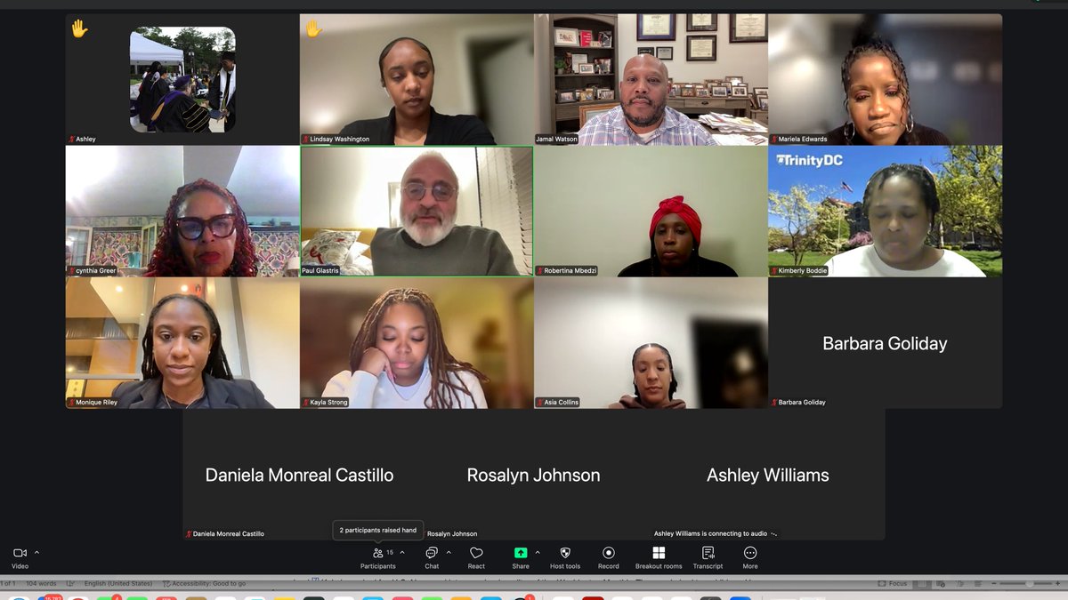 jamalericwatson's tweet image. Thanks @glastris for speaking this evening to students, faculty and staff at @TrinityDC.