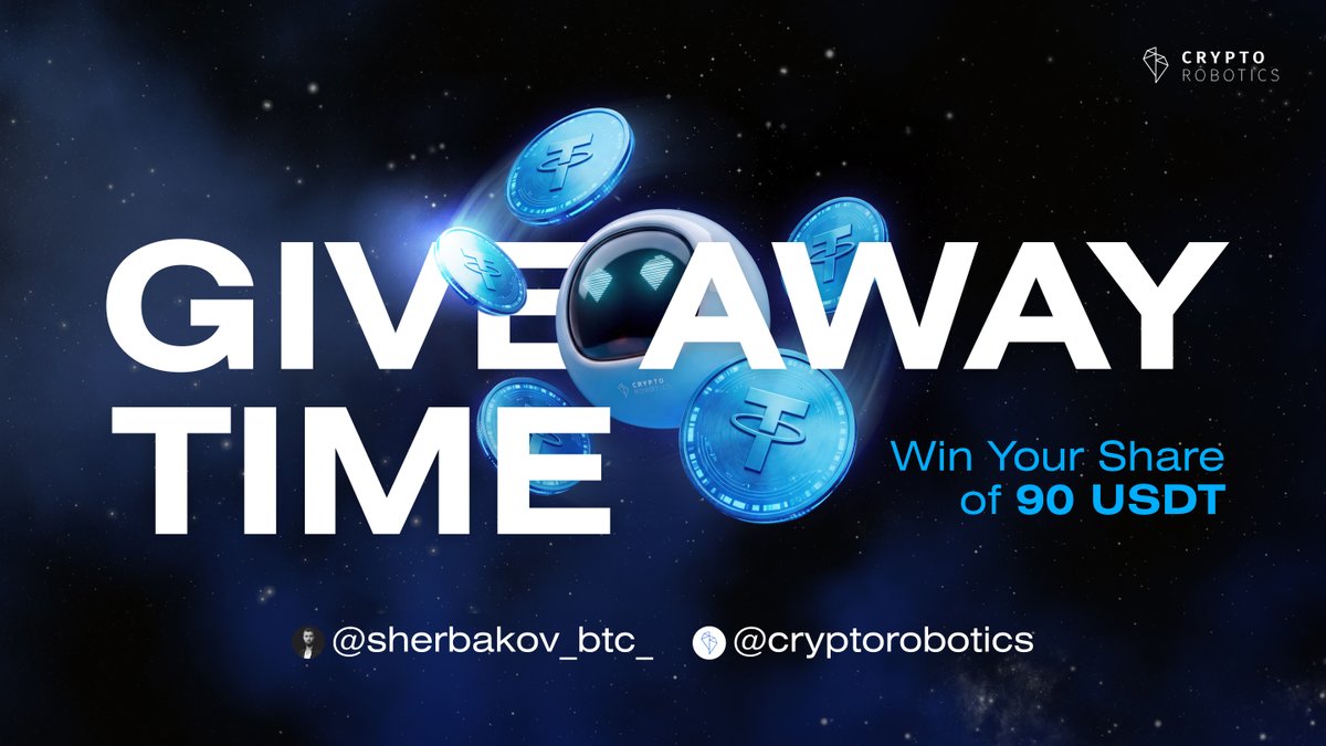 GIVEAWAY TIME! 🎉

The CryptoRobotics team and its founder &amp; CEO Ivan Shcherbakov decided to treat the community — so we’re launching a #giveaway!

Here’s how to participate:

🔹 Follow <a href="/sherbakov_btc_/">Ivan Sherbakov (We’re hiring!)</a> &amp; <a href="/cryptorobotics/">CryptoRobotics</a>
🔹 Like &amp; RT this post
🔹 Tag 2 friends in the comments 

🎁