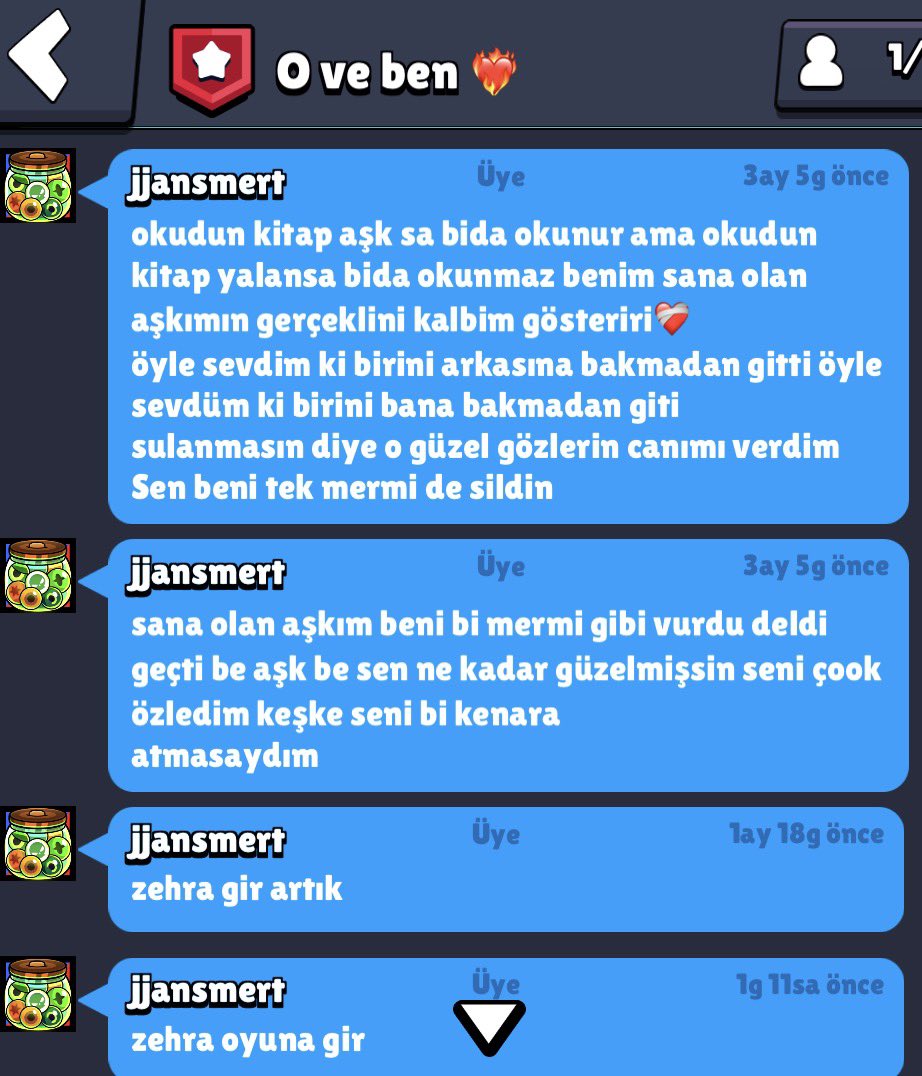 hesabı 8 yaşındaki kuzene vermiştim oynasın diye mesajlara bak laflara bak gülmekten aglicam amkkk