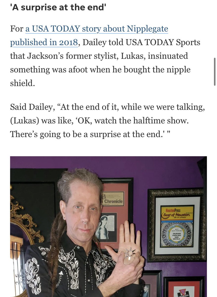 She bought that specific shield/piercing for this performance just days before. It wasn’t old or something she had for years. It was clearly intended on her part to be shown even for a brief second,