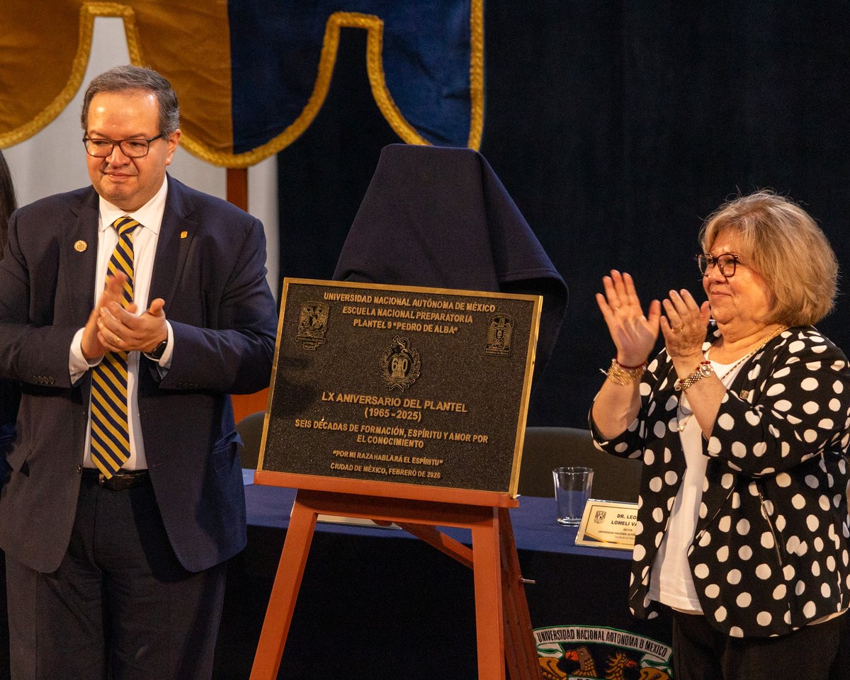enp_unam's tweet photo. #NotiPrepas
Se celebró en #Prepa9 la ceremonia conmemorativa de su 60 aniversario, seis décadas de historia, identidad y compromiso con la excelencia académica. https://t.co/A40bt6Grq0
