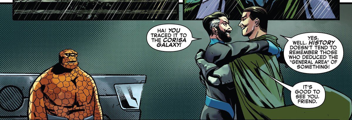 doomreedpanels's tweet photo. “Ha! You traced it to the Corisa Galaxy!”

“Yes, well, history doesn't tend to remember those who deduced the “general area” of something!”

“It’s good to see you, friend.” https://t.co/Ik2tGr0M1w