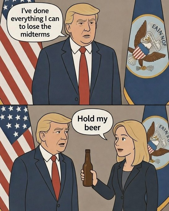 <a href="/TaraBull/">TaraBull</a> Midterms are cooked. Stick a fork in them.