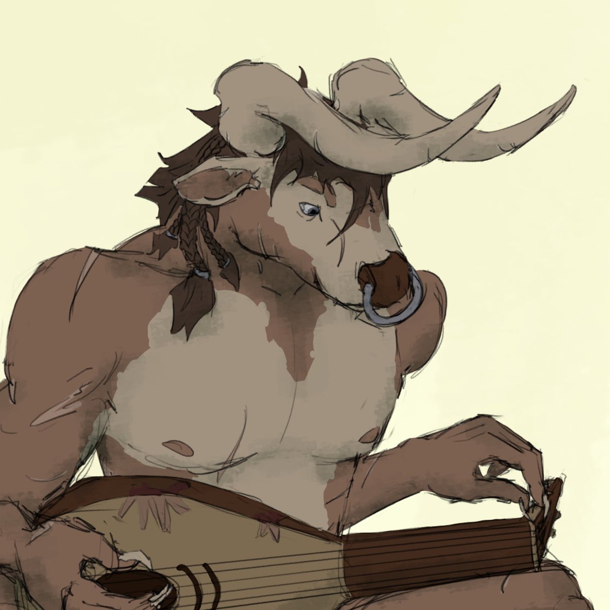 Luuzii2's tweet photo. My man died before I even thought about posting this 😭
#DungeonsAndDragons #dndart #Minotaur https://t.co/RpMFjLOdA2